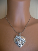 Necklace and earrings - heart