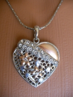 Necklace and earrings - heart