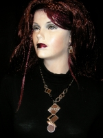 Set necklace with earrings
