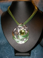 Set necklace with earrings