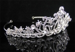 Wedding/Bridal crystal veil tiara crown headband
