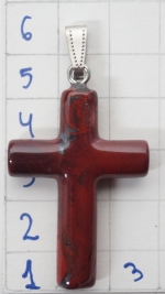 Cross from semi-precious stone