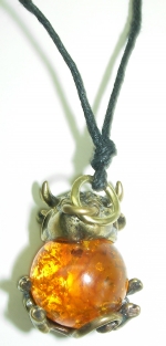 Medalion cow bronze pendant