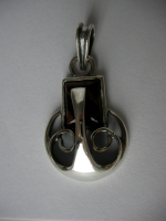 Pendant - ram, mahogany obsidian