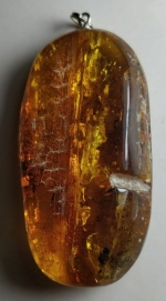 Medallion pendant natural stone amber Kaliningrad