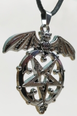 Medallion pendant metal bat