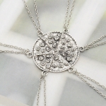 Pretty Best Friends Pizza Pendant Necklace New Creative Friendship Necklace WL