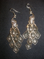 Earrings peacock