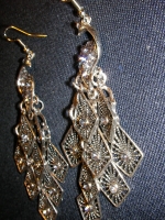 Earrings peacock