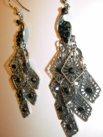 Earrings peacock