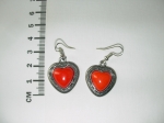 Earings Heart red