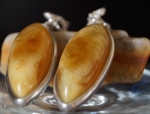Earrings natural amber
