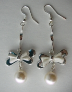Обици Перлени панделки