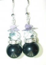 Earrings Blue Avanturine