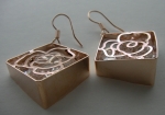 Earrings Golden Roses