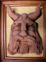 Painting Ceramic Plastic Viking Handmade