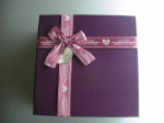 Gift box in violet