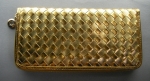 Wallet in gold
