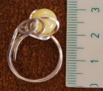Ring natural amber