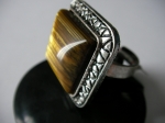 Tiger's eye ring