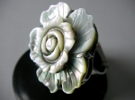Natural mother of pearl ring