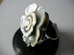 Natural mother of pearl ring
