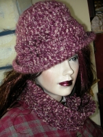 Hand-knitted scarf