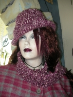 Hand-knitted scarf