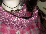 Hand-knitted scarf