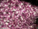 Hand-knitted scarf