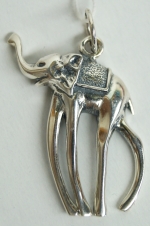 Silver pendant elephant