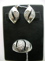 Silver earrings