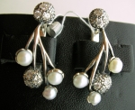 Silver earrings