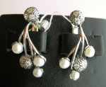 Silver earrings