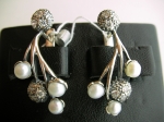 Silver earrings