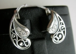 Silver earrings