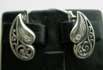 Silver earrings