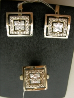 Silver earrings