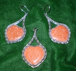 Silver earrings
