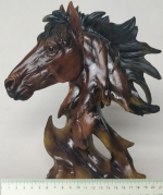 Statuette figure horse head polirizin