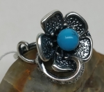 Unique Silver ring Anemone