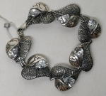 Unique Silver bracelet Leaf