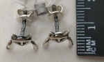 Unique Silver earrings meow