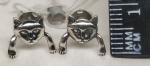 Unique Silver earrings meow