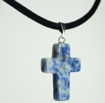 Pendant natural stone onyx cross
