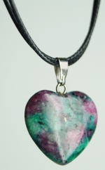 Pendant natural stone heart