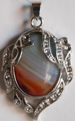 Natural agate pendant