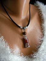 Natural agate pendant