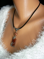 Natural agate pendant