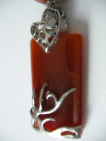 Natural agate pendant